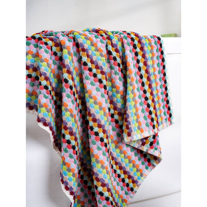 Kalkedon Towels - Wholesale Bath Mat - Pom Pom Bath Mat | 100% Turkish Cotton Bathroom Rug