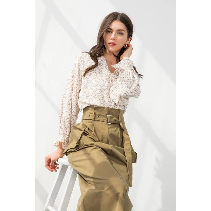 THML – Engroshandel Skjorte - Dame – Langærmet bluse med print1