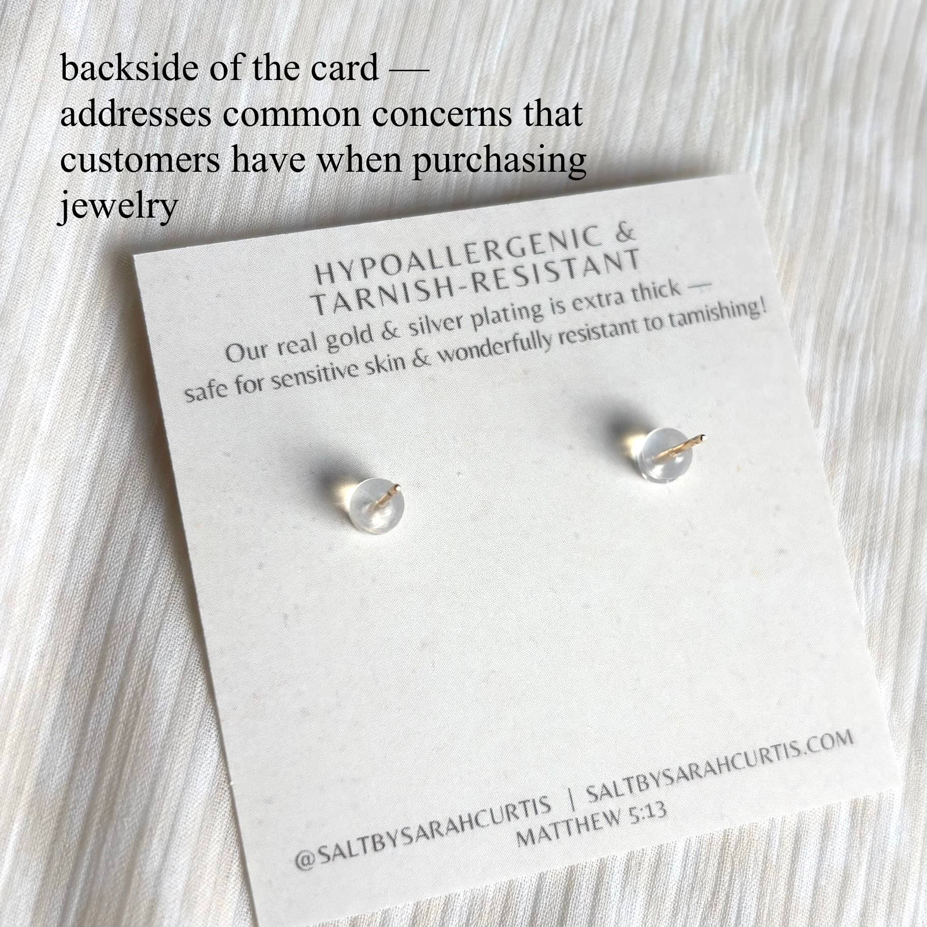 SALT by Sarah Curtis - Wholesale Stud/Post Earrings - HAMMERED HEART STUDS | 18k gold | dainty heart earrings 1