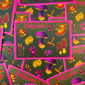 Happy Mushroom Sticker Sheet - Becca