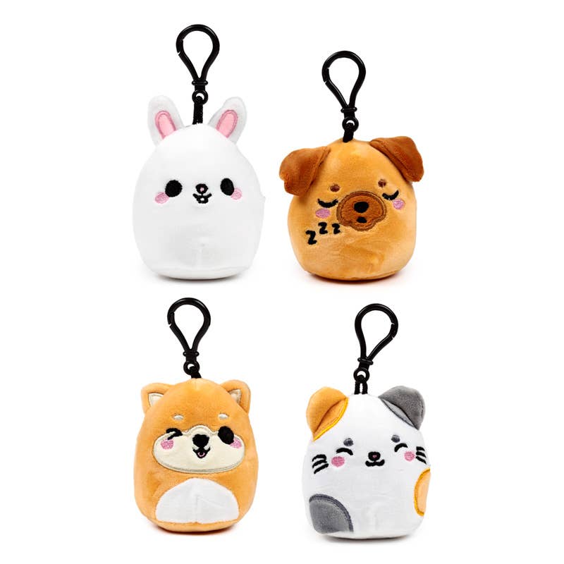 Puckator Ltd – wholesale Keychain – Unisex – Squidglys Adoramals Pets Plush Mini Keyring1