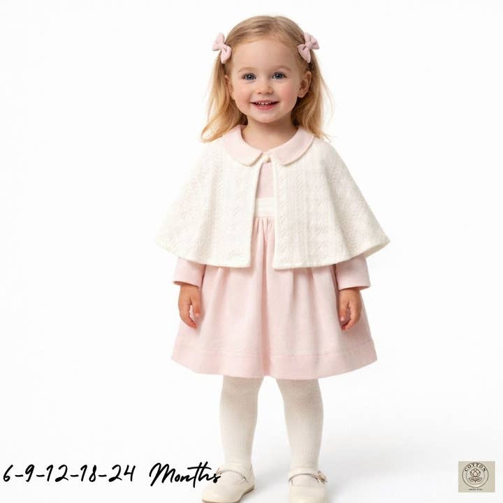 Babypige Kappekjole 6-24 Måneder-Pelerinkjole for engroshandel hos Omnis Pura