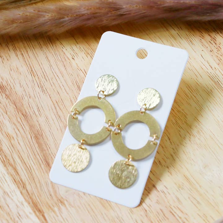 Joyas geométricas, pendientes abstractos, joyas llamativas para venta al por mayor de The Willow Creek Studio