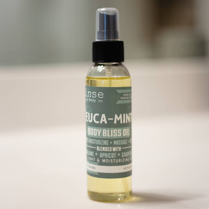 Rinse Bath Body Inc - Wholesale Bath/Body Oil - Body Bliss Oil - Euca Mint2
