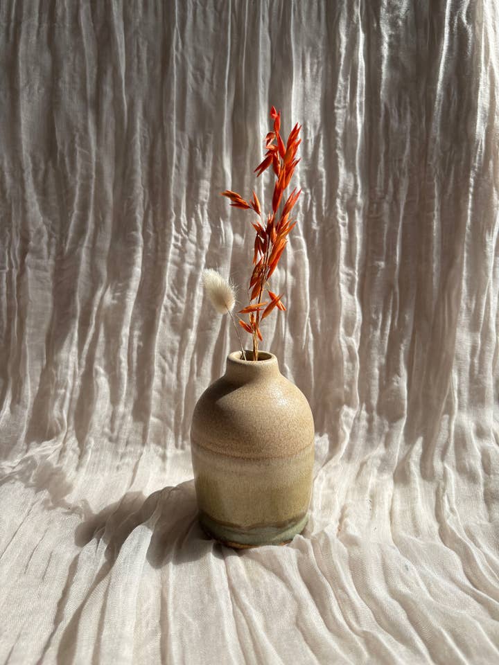 Bamboo Bud Vase/Reed Diffuser Bottle for wholesale by Charlotte Manser Ceramics
