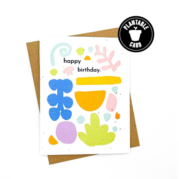 Cato & Company - Vendita all'ingrosso Biglietti di auguri - Biglietto botanico di buon compleanno0