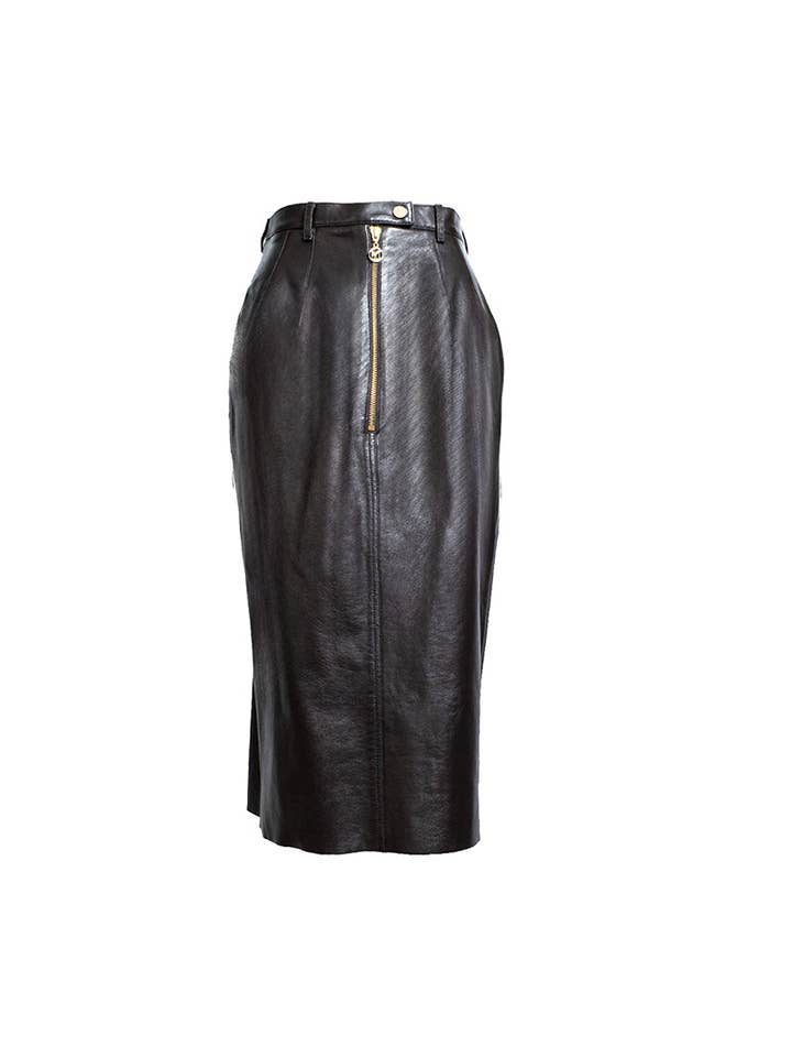 Leather Pencil Skirt for wholesale by Atelier YSCM