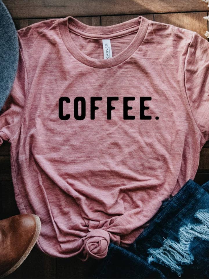 Coffee tee for wholesale by Olifinn's LLC