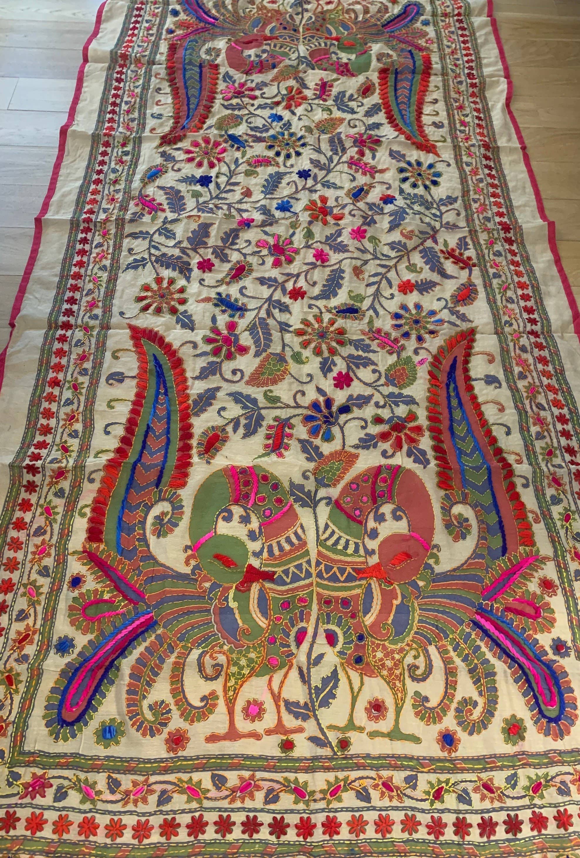 AmicaStyleStudio - Wholesale Scarf - Women's - Handmade women Silk cotton kantha shawl2