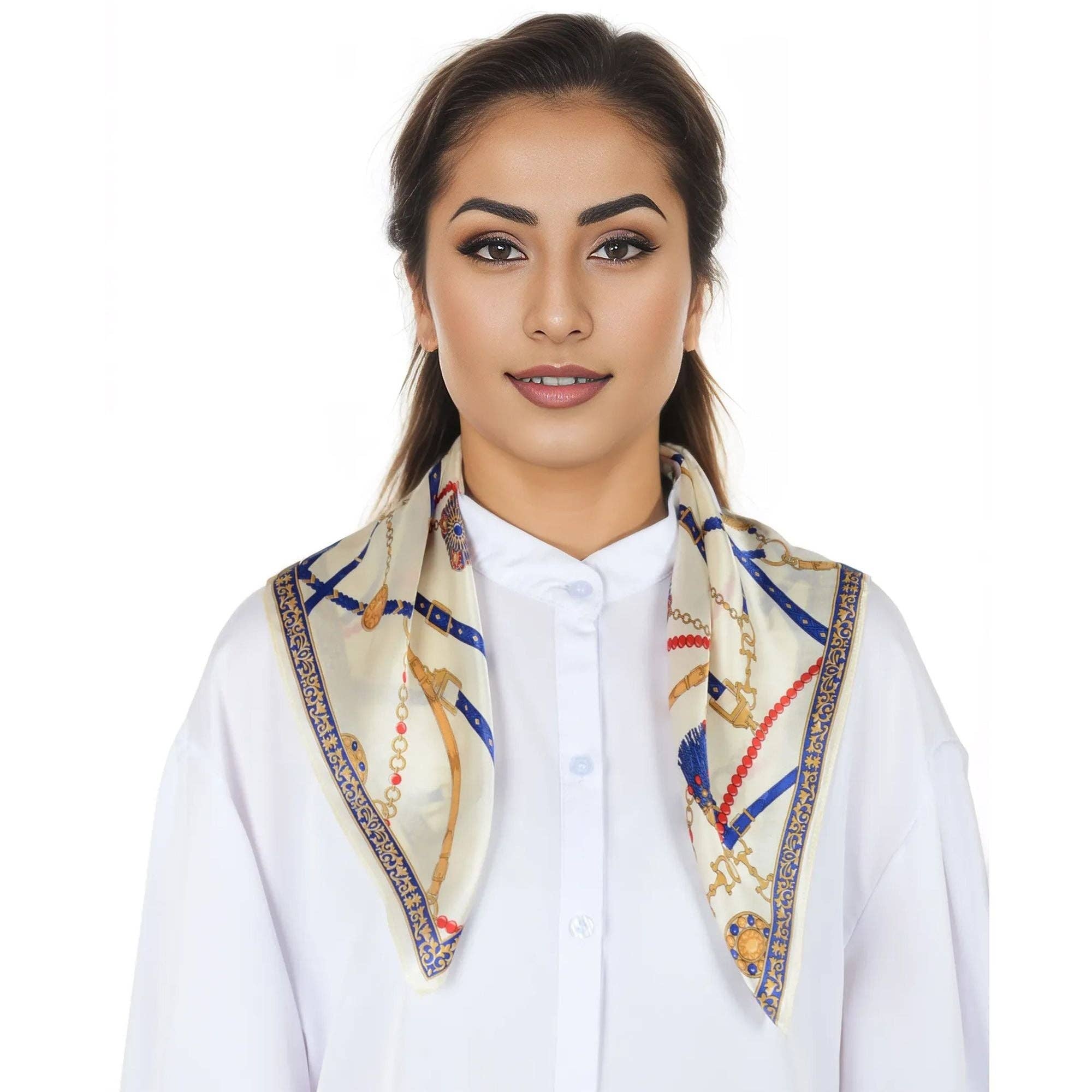 AK Brand - Wholesale Scarf - Women's - Mulberry Silk Small Square Scarf Lightweight Head Scarf9