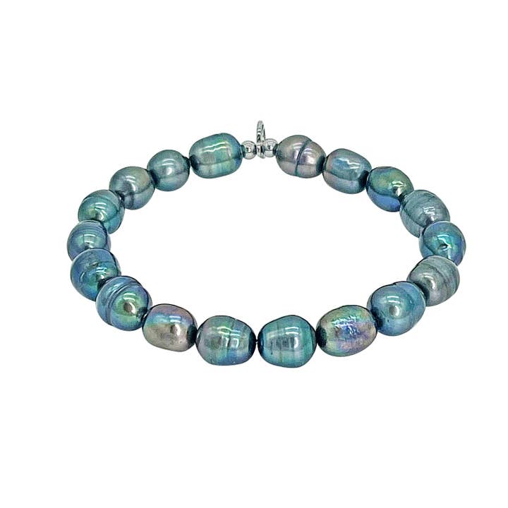 Black Tahitian Pearl Stretch Bracelet for wholesale by MHART