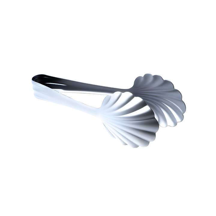 Clémentine Boutique - Wholesale Kitchen Tong - Scalloped Serving Tongs in Stainless Steel7