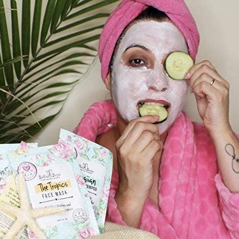 Bella & Bear - Wholesale Skincare face mask - Tropics Face Mask - Vegan & Cruelty-Free Mini | Travel 1