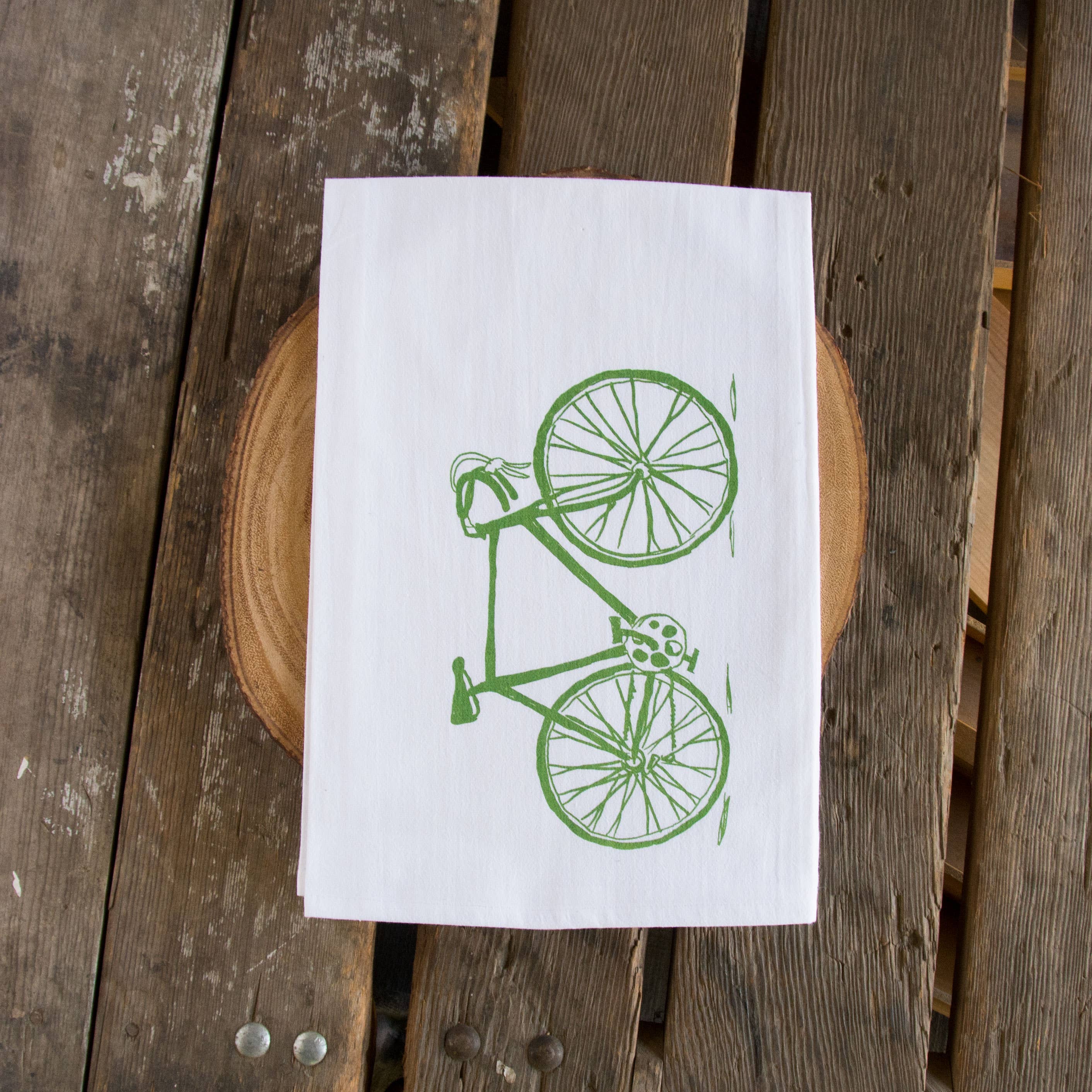 Ladybug Press - Wholesale Tea Towel - Bike Tea Towel1