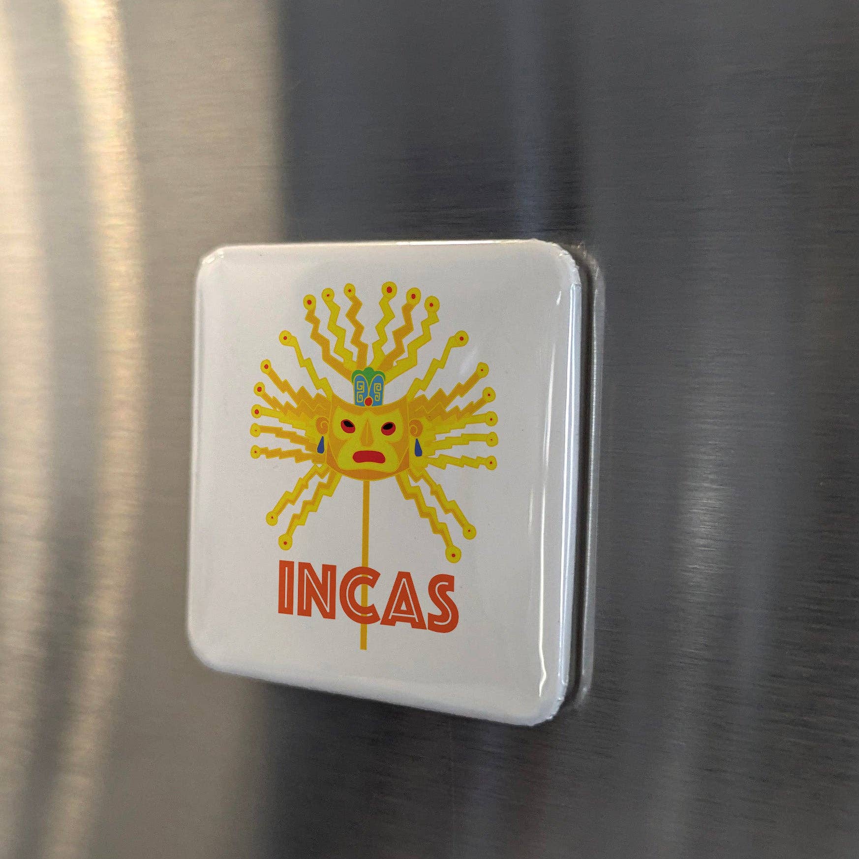 PhiloPerse - Wholesale Magnet - Inca Mask Fridge Magnet1