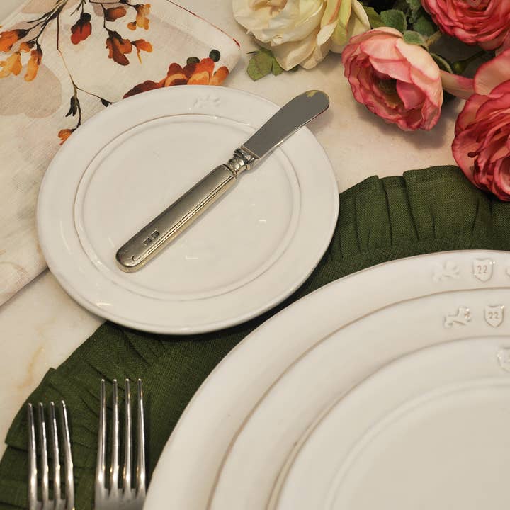 Arte Italica & Crown Linen Designs - Wholesale Appetizer Serveware - Firenze Bread / Canapé Plate3