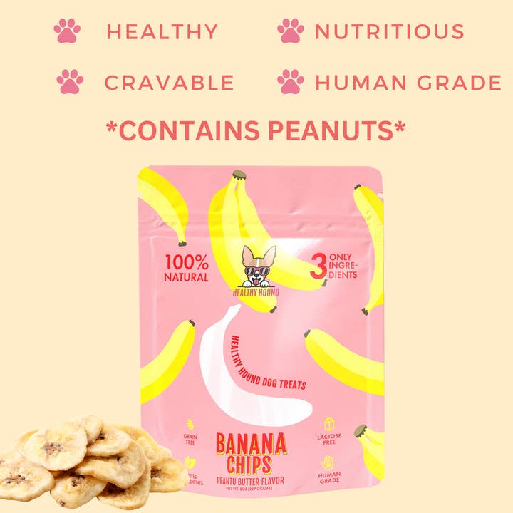 Healthy Hound - Vendita all'ingrosso Snack - Cani - Snack per cani con banana e burro di arachidi1