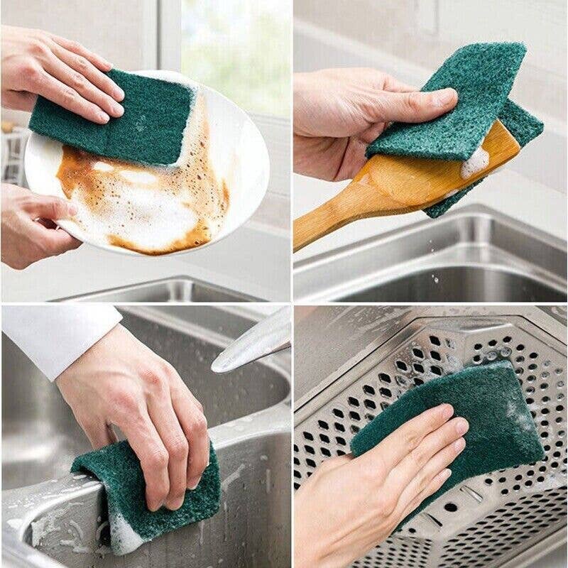 Tsyware - Wholesale Cleaning Sponge - Pack of 15 Heavy Duty Scouring Pads for Home & Kitchen Scour1