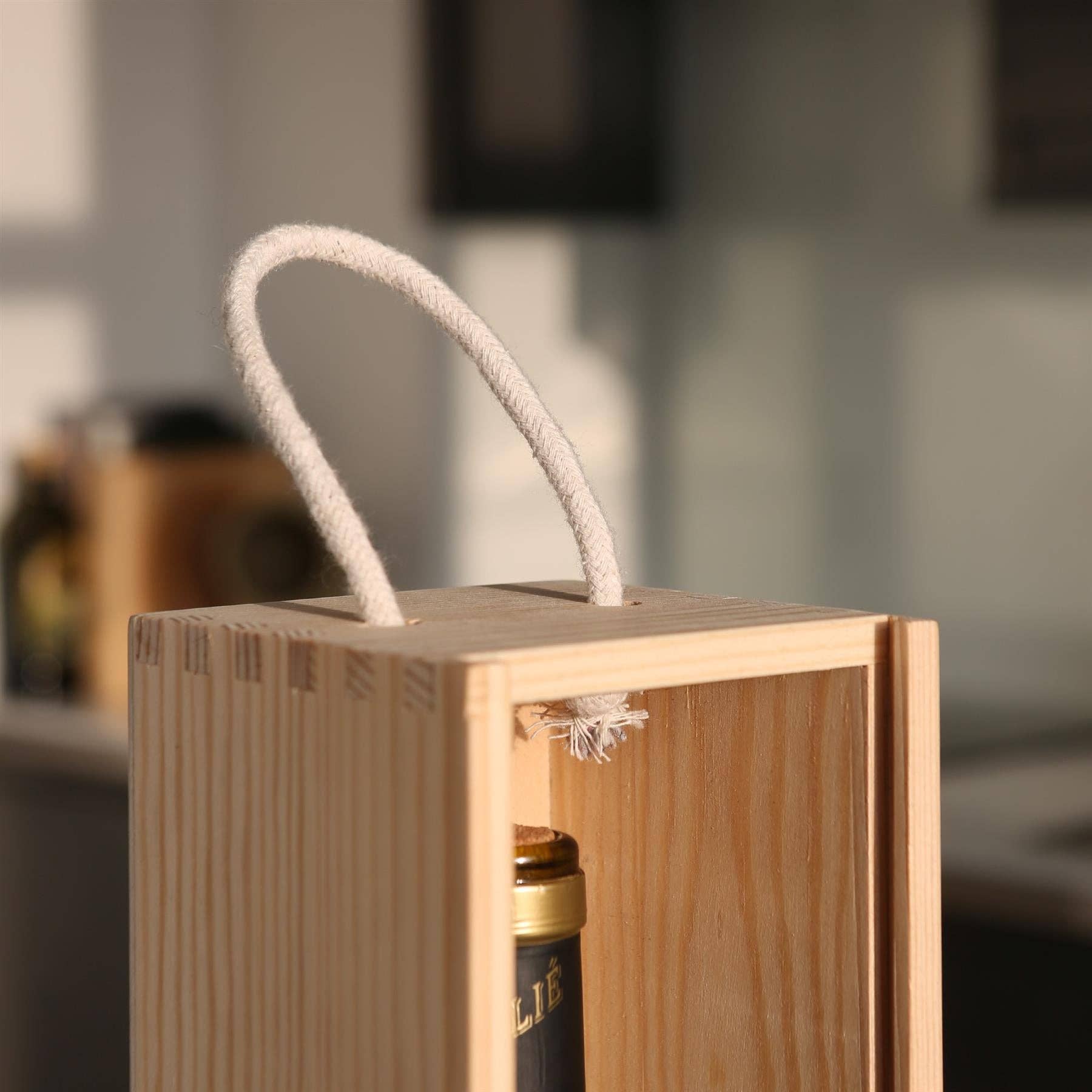 Rinkit Ltd - Wholesale Wine Gift Bag - Single Bottle Wooden Wine Box3