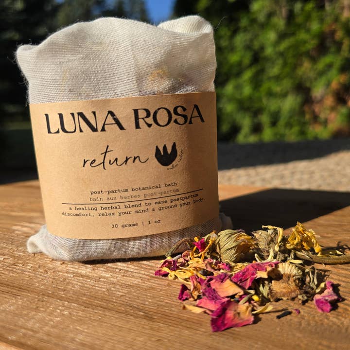 retour | bain de récupération post-partum pour la vente par Luna Rosa Botanicals