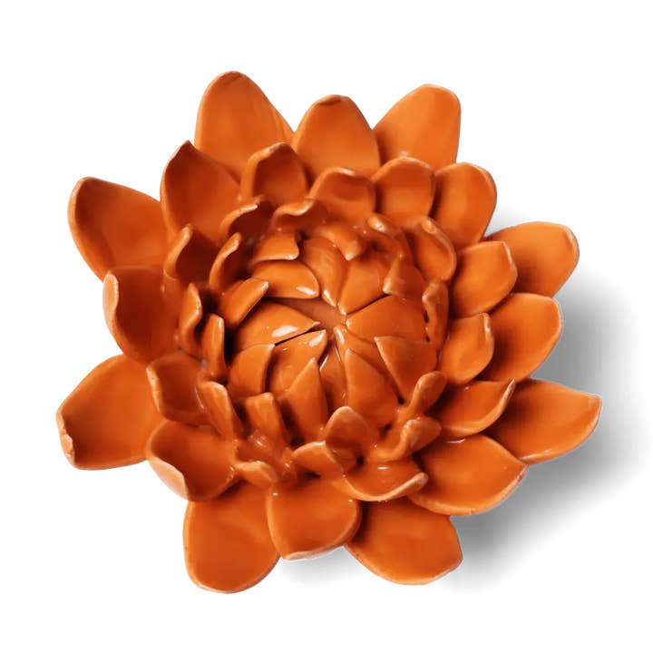 Bryllup Keramiske Blomster Gaveæsker | Sæt Dahlia Orange for engroshandel hos Chive EU