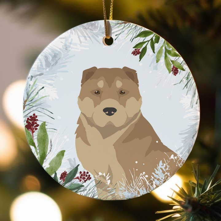 Decorazioni natalizie in ceramica con cane Gampr armeno per la vendita all'ingrosso da parte di Canine Companions