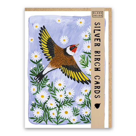 Silver Birch Cards - Wholesale Everyday Greeting Card - Blank Greeting Card ''Goldfinch"2