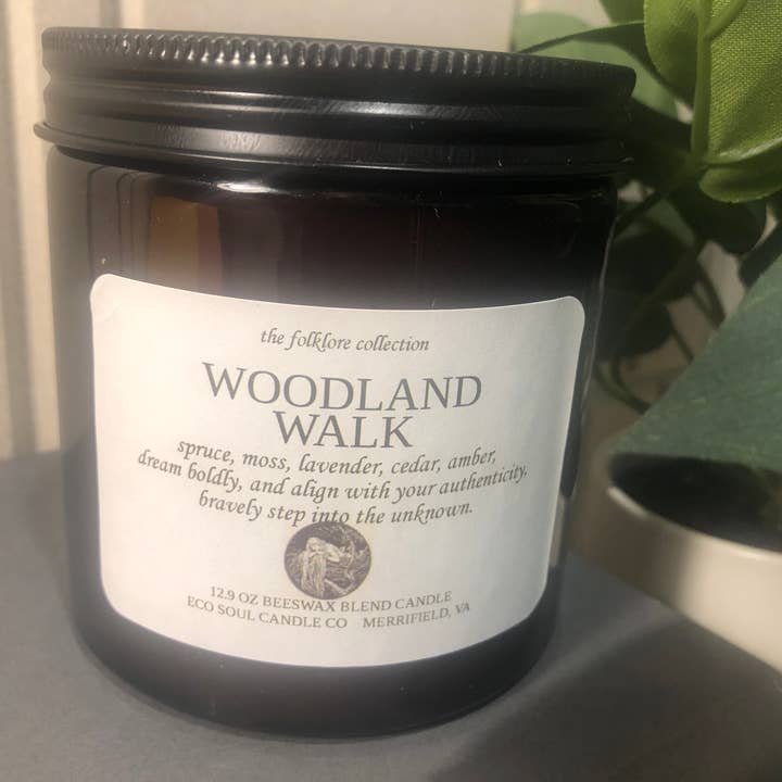 Bougie en mélange de cire d'abeille, Bougie parfumée Cascades pour la vente par Eco Soul Candle Co