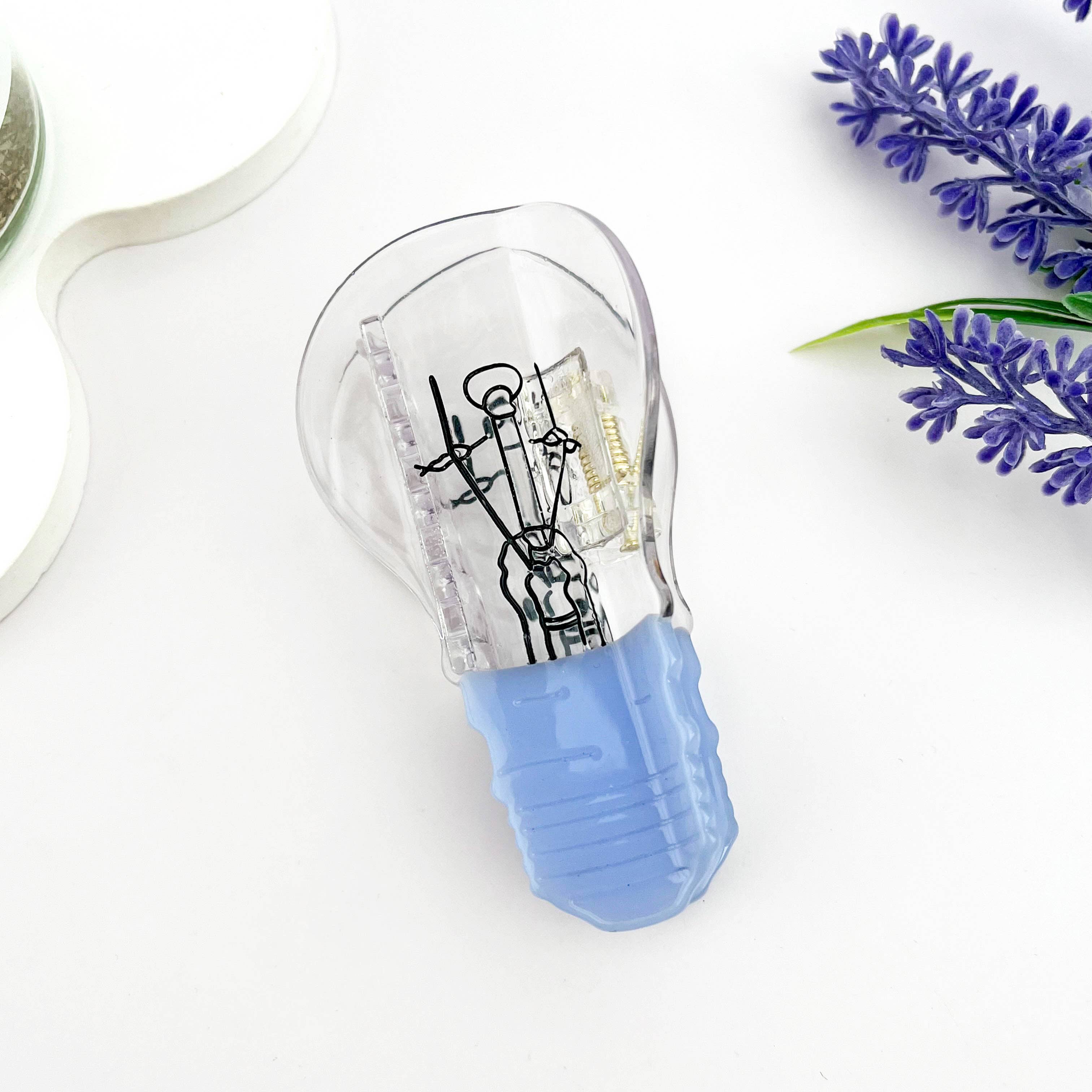 Blanco Pinza de Acetato para el Cabello con Bombilla Creativa de venta al por mayor en Faire