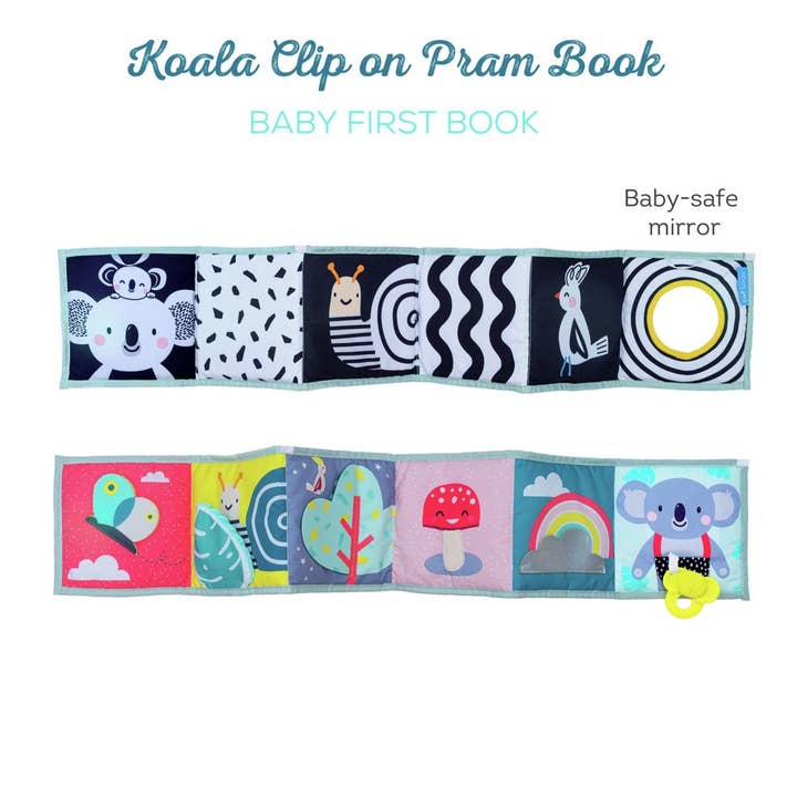 Taf Toys Koala Clip On Pram Book for wholesale by Taf Toys