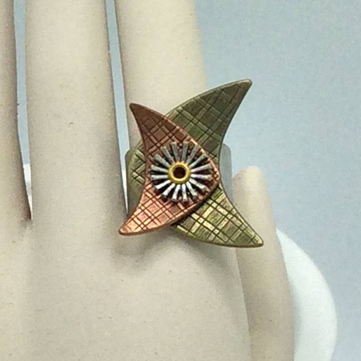 Alchemy Inc - Wholesale Cocktail/Statement Ring - Mid Century Ring - R670