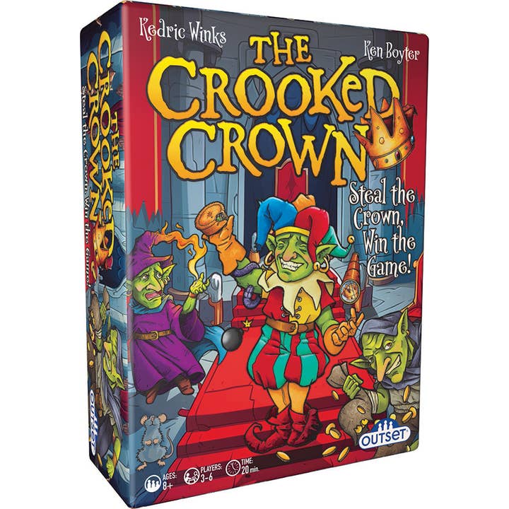 Outset Games and Cobble Hill Puzzles - Wholesale Card Game - The Crooked Crown: A Game of Bluffing, Tension & Treachery