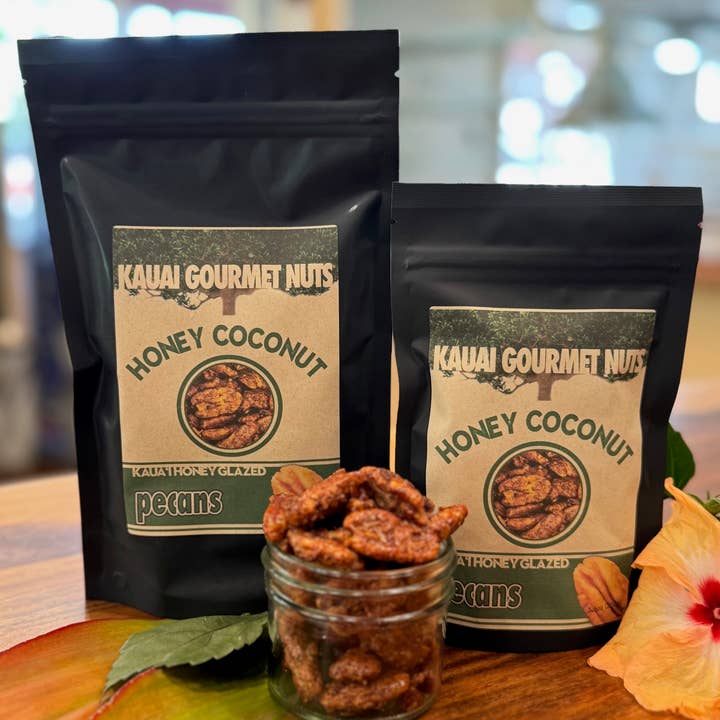 Kauai Gourmet Nuts - Wholesale Nuts - Honey Coconut Pecans0