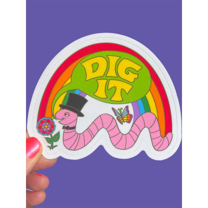 Astral Weekend - Wholesale Sticker - Dig It Worm STICKER 3 Inch