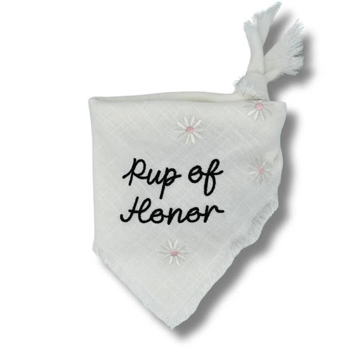 Pup of Honor Dog Bandana for wholesale by Two Tails Pet Company