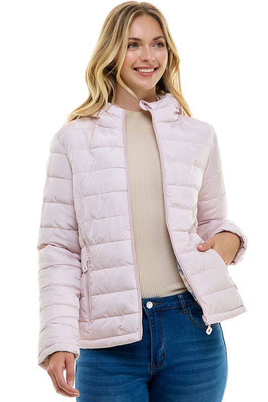 BLUE AGE – Großhandel Pufferjacke – Damen – Wende-Damen-Steppjacke mit Kapuze10