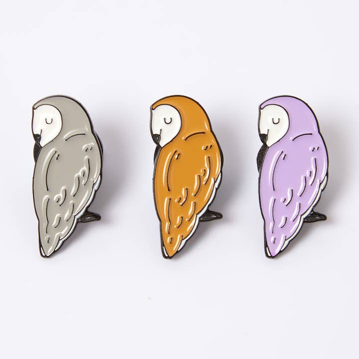 Calm Owl - Enamel Pin Badge for wholesale by Higglebees