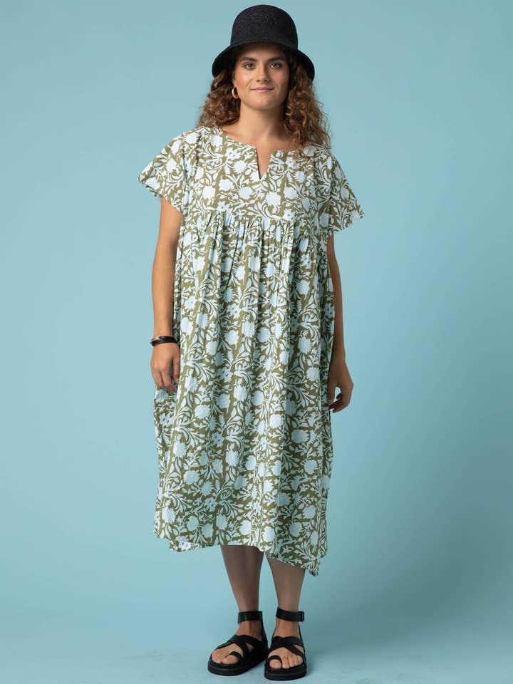 Weidejurk - Bloemenontsnapping in Olijfolie & Ceruleum voor wholesale door and for Good