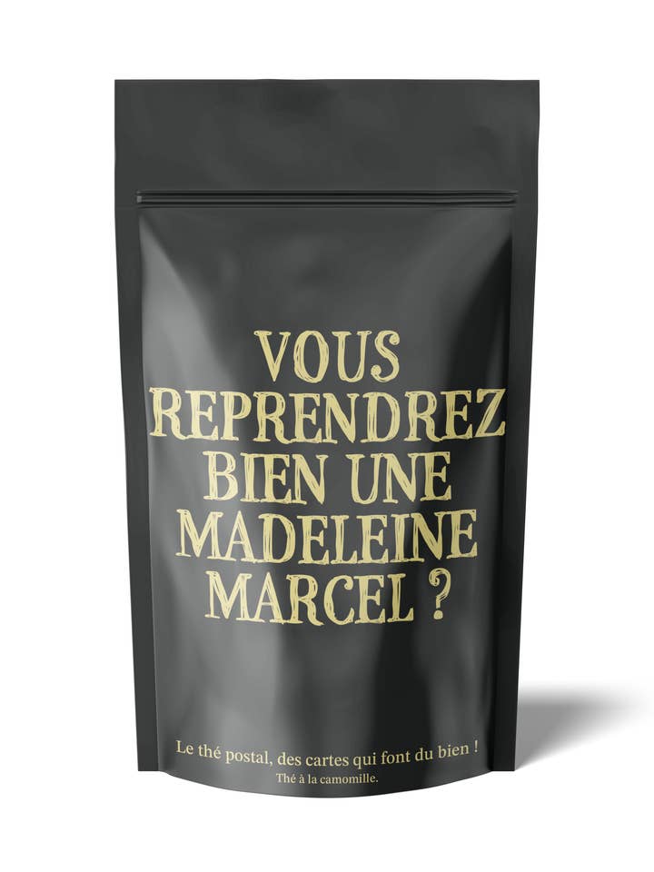 POSTAL TEA WOULD YOU LIKE ANOTHER MADELEINE MARCEL? for wholesale by Zigzag Island