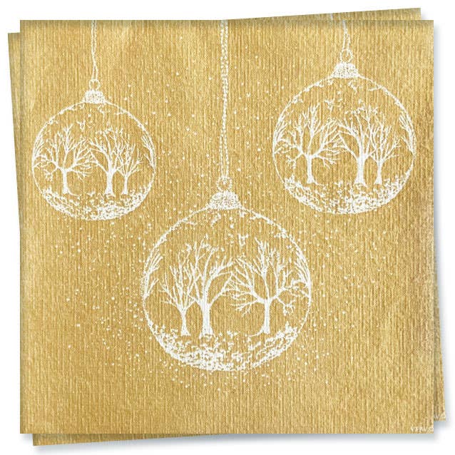 Trendy Table - Wholesale Disposable Napkin - Boule a Neige Or Dinner Napkin0