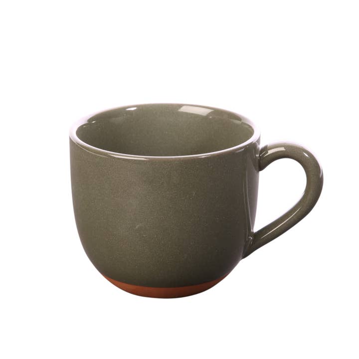 Sintra Glazed 350ml Terracotta Mug - Olive for wholesale by Dexam UK