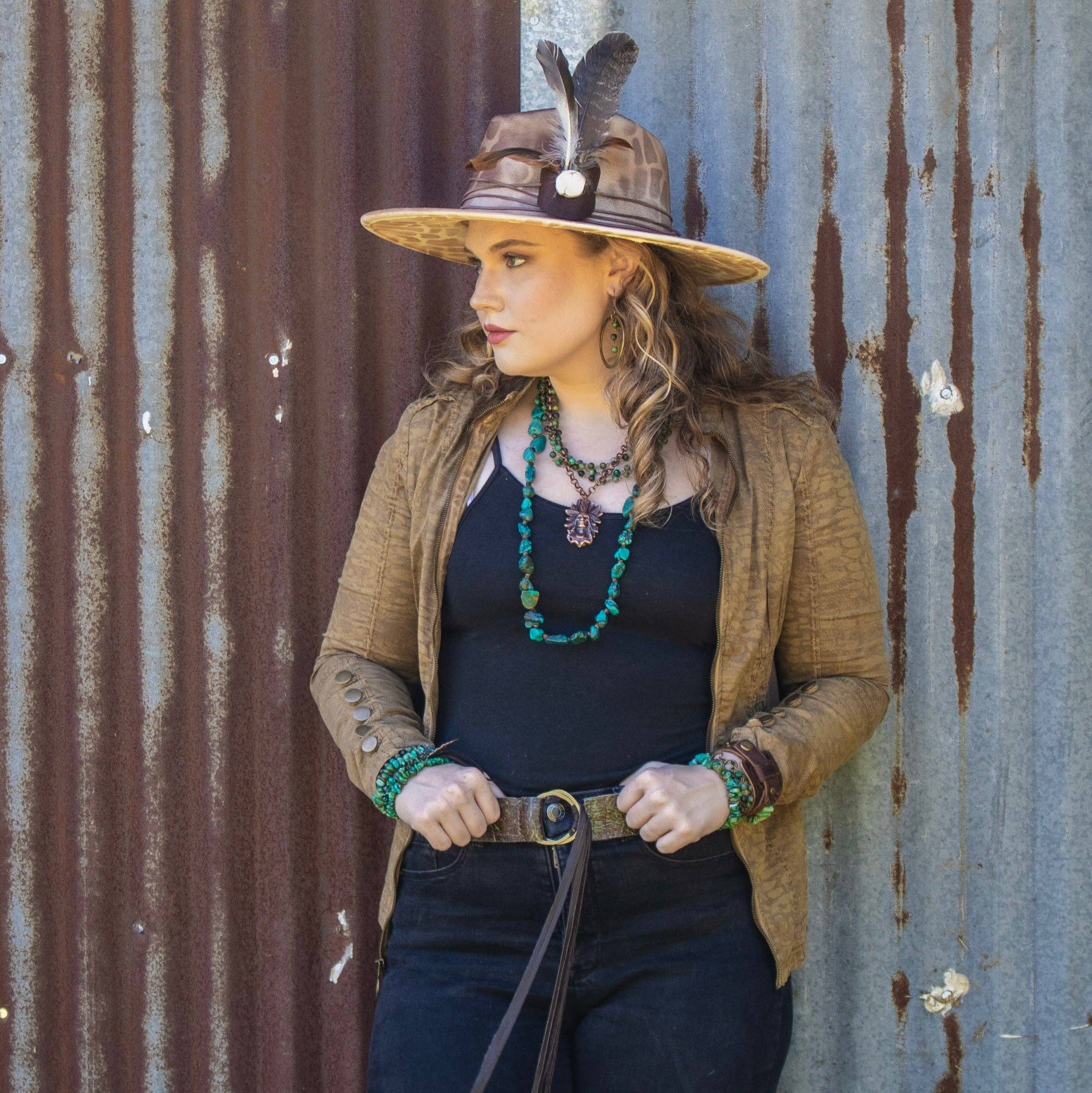 The Jewelry Junkie – Großhandel Perlenarmband – Chunky-Armband aus echtem, natürlichem Türkis 802b7