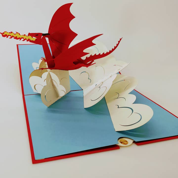 Feuerdrache Roter Feuerdrache für den Großhandel von laviedessouvenirs