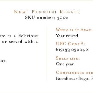 Bella Cucina - Wholesale Pasta - Pennoni Rigate Pasta Artigianale2