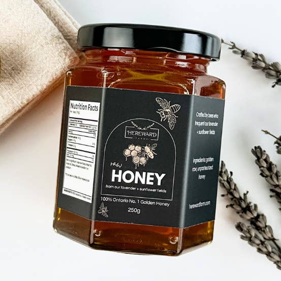 Honey | Sunflower + Honey Lavender - 250g for wholesale by Hereward Farms