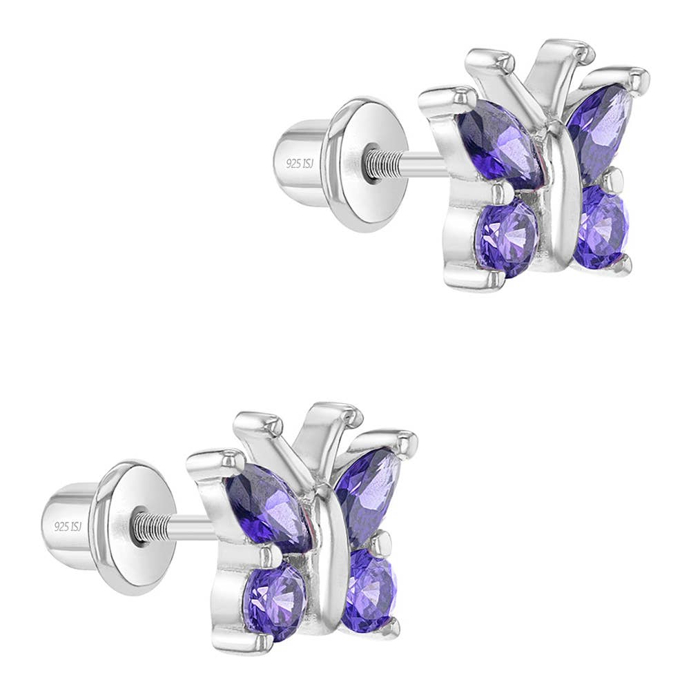 In Season Jewelry – wholesale Jewellery set – CZ Butterfly Girls Jewelry Set -Sterling Silver2