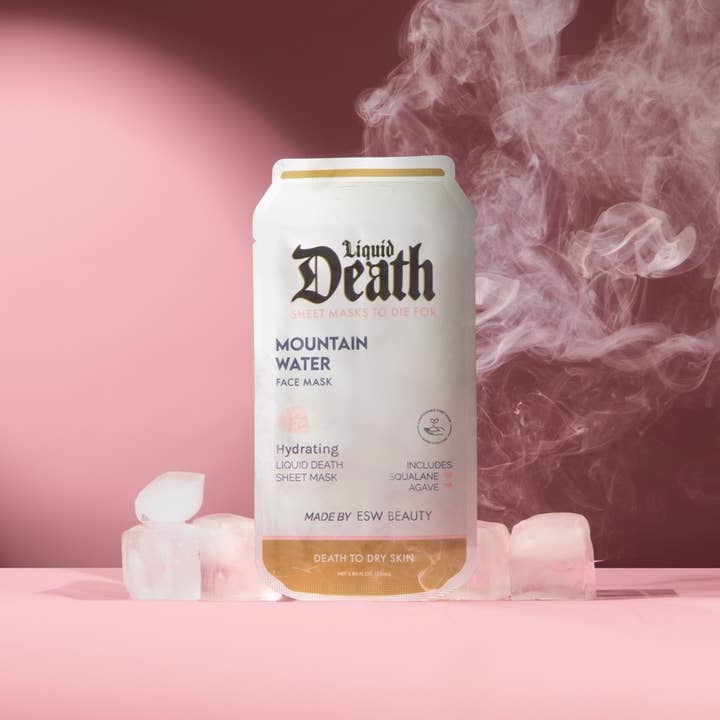 Mountain Water Liquid Death Hydrating Face Mask and other Purchase Wholesale liquid death. Free Returns & Net 60 Terms on Faire trending on Faire.