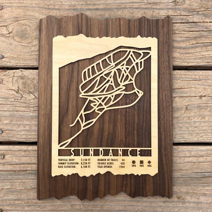 Sundance Trail Map for wholesale by Mountaincut