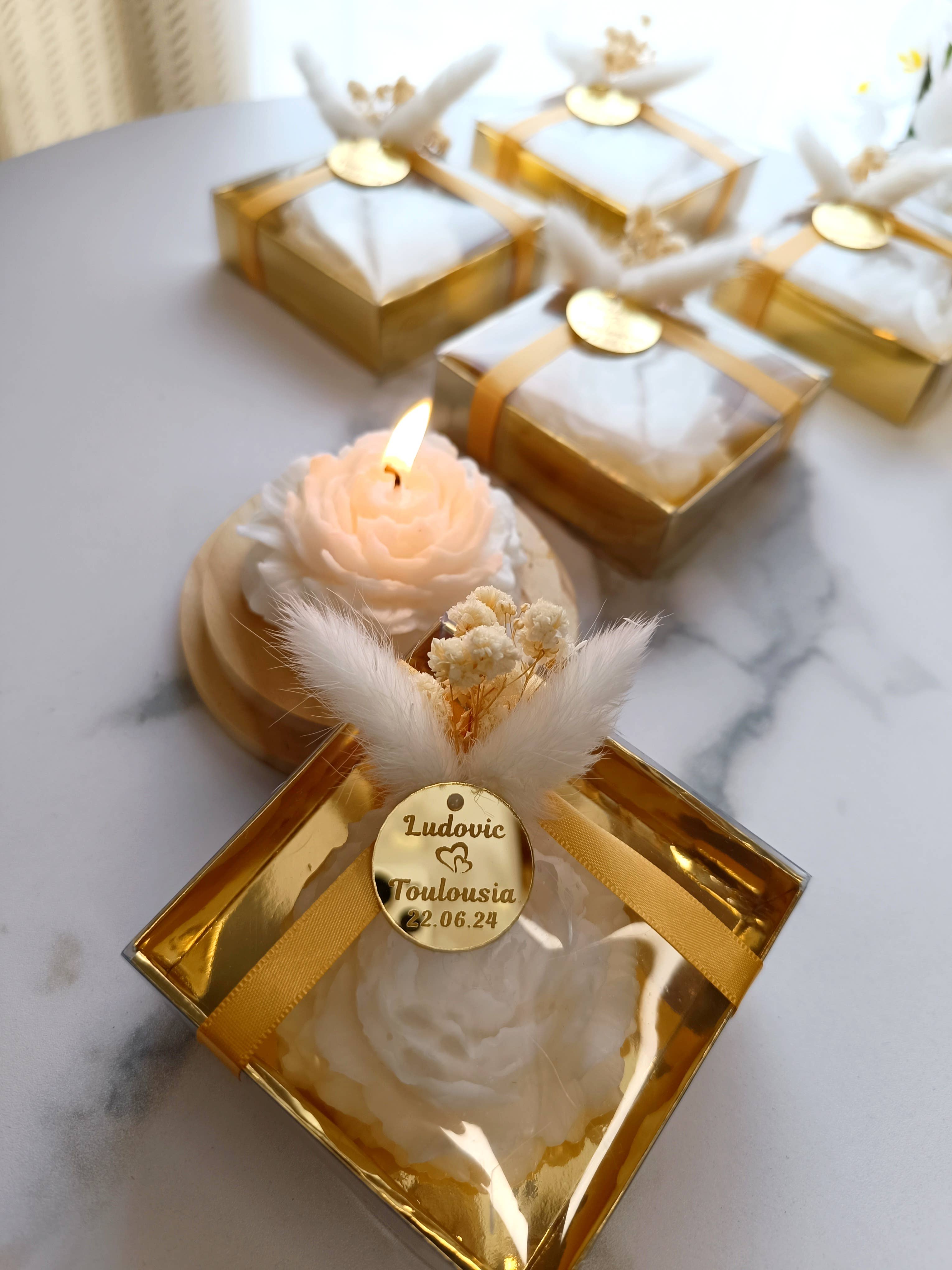 Prechi creations – wholesale Novelty candle – Bougie Personnalisée pour Mariage - Cadeau de Mariage Unique7