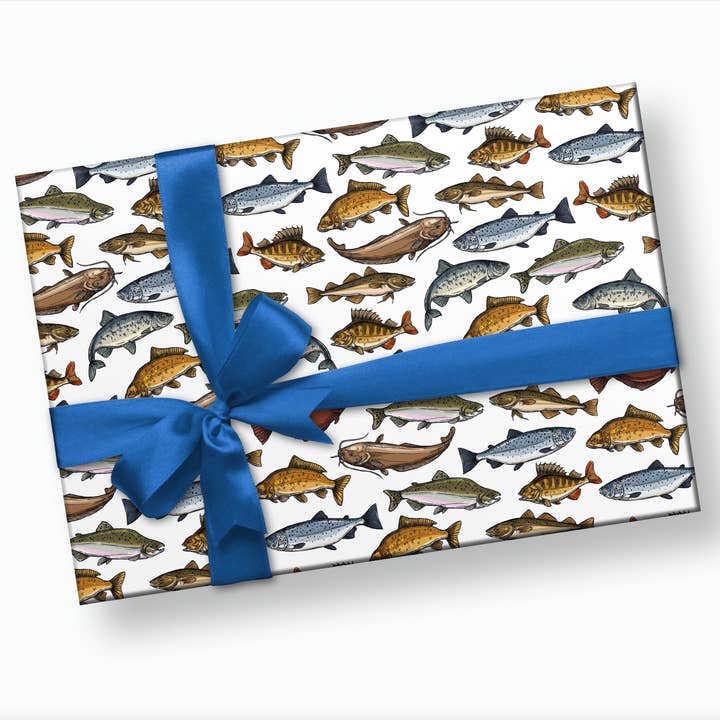 Stesha Party - Wholesale Flat Wrap - Fish Wrapping Paper